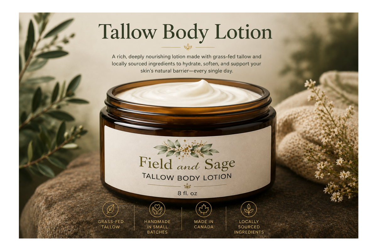 Tallow Body Lotions, 8oz.