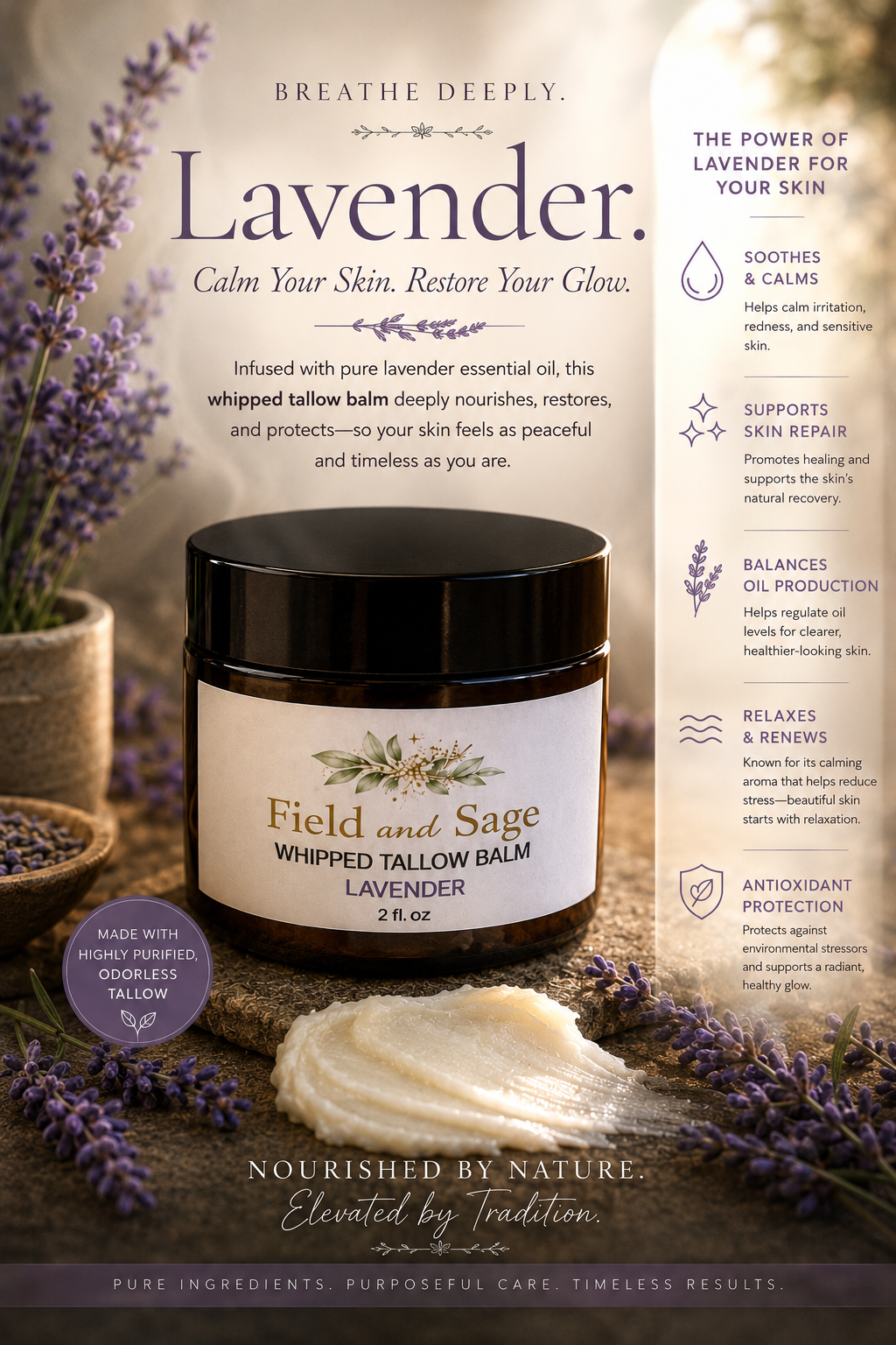 Whipped Tallow Face Balms